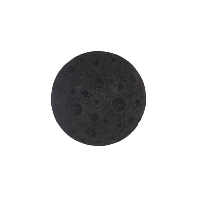 Crater Wall Art, 22", Black Stone