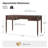 Hoai 60''W Transitional Fluted Simple Assembly Desk with Charging Station and Cable Management-219482680