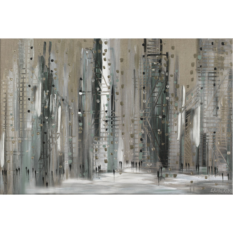Sage Night Print by Ekaterina Ermilkina, Wrapped Canvas, 40" H x 60" W