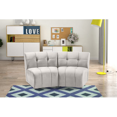 Canapé modulaire en velours Jedson