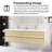71'' Wall-Mounted Double Bathroom Vanity  With Integrated Composite Top-338061396