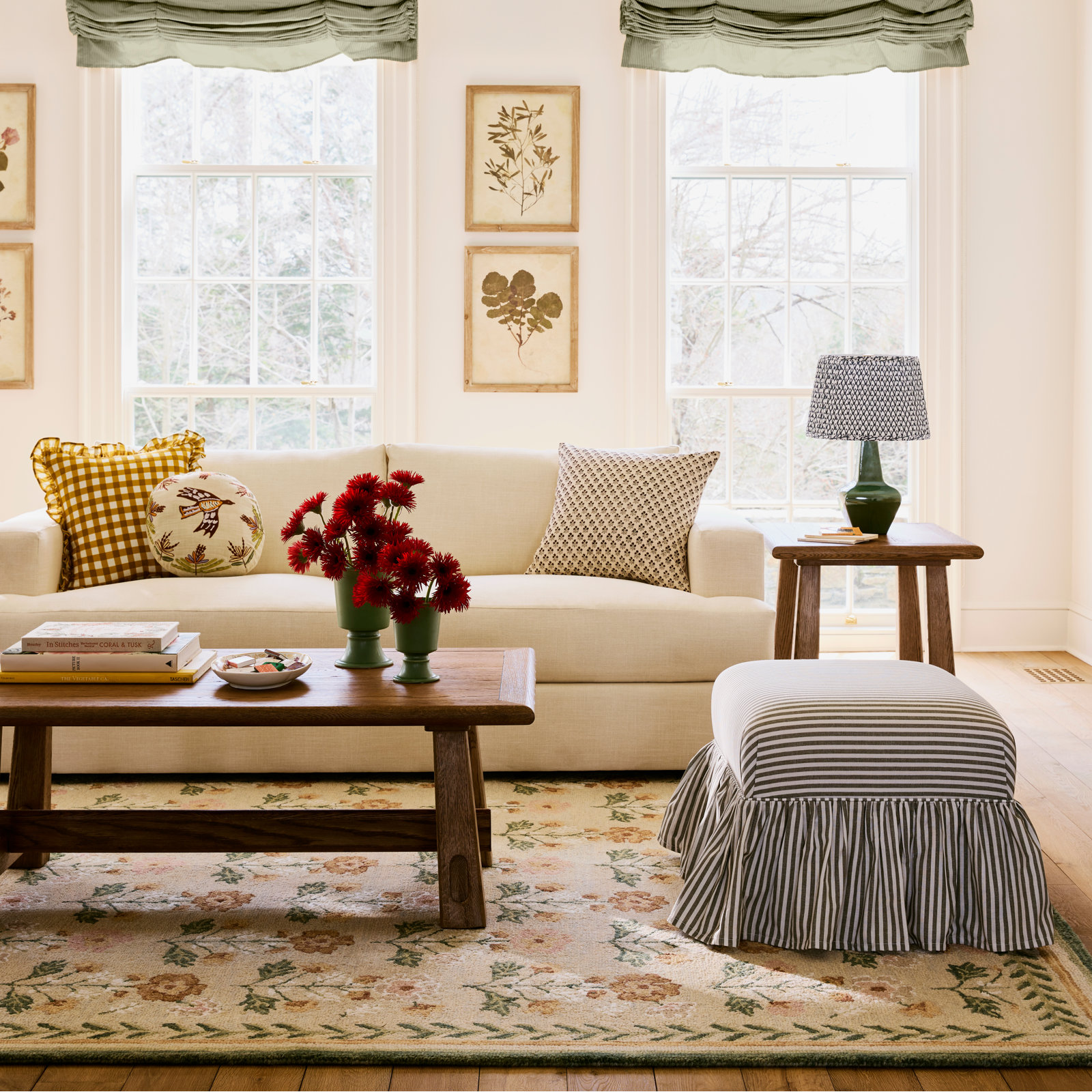 Zeppelin Cotton Pillow Cover, Pillow Cover Only - No Insert, 22" x 22", Yellow Plaid