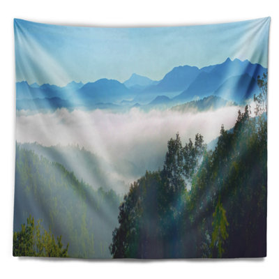 Paysage matin avec tapisserie Blue Ridge Parkway