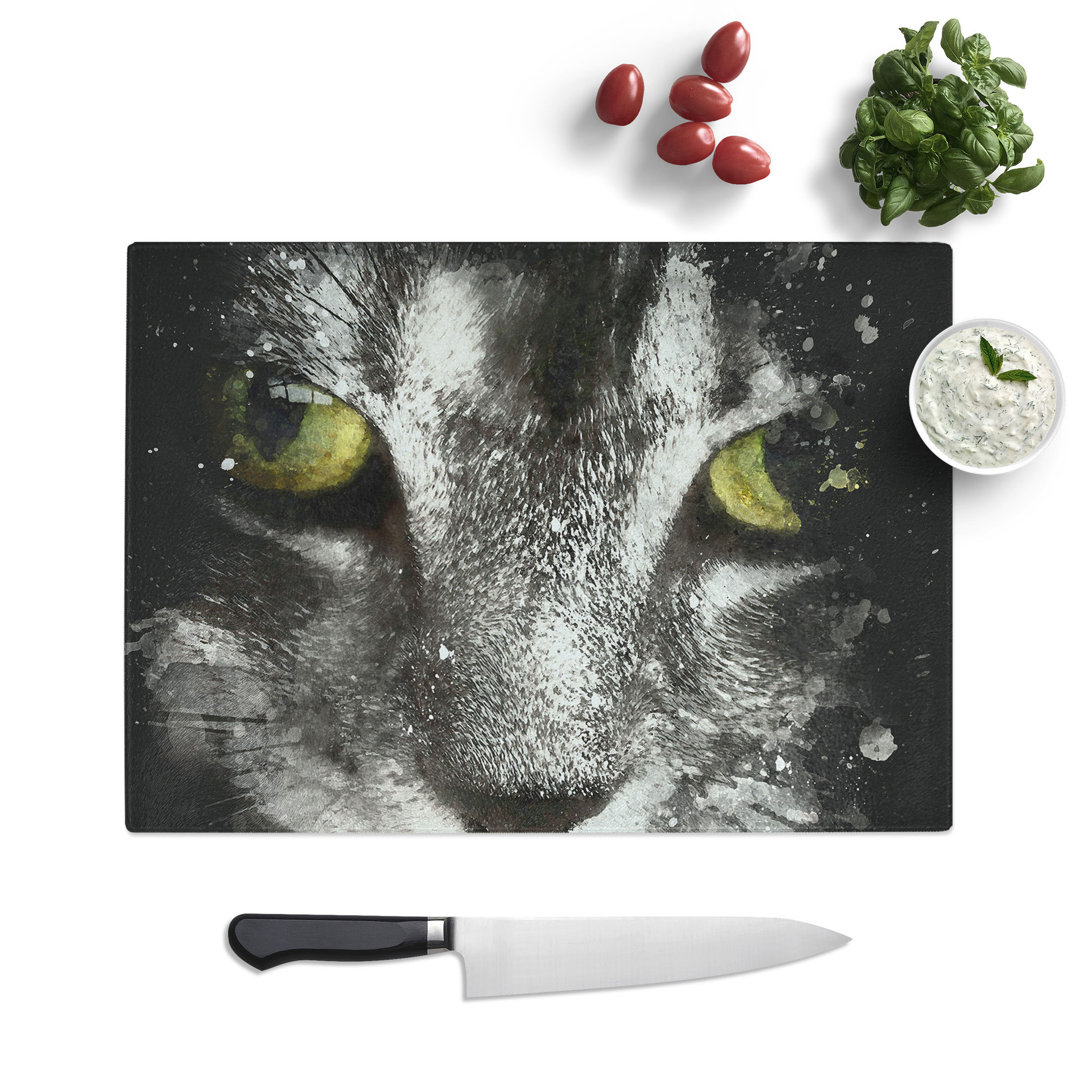 Portrait of a Cat Vol.9 Paint Splash Chopping Board