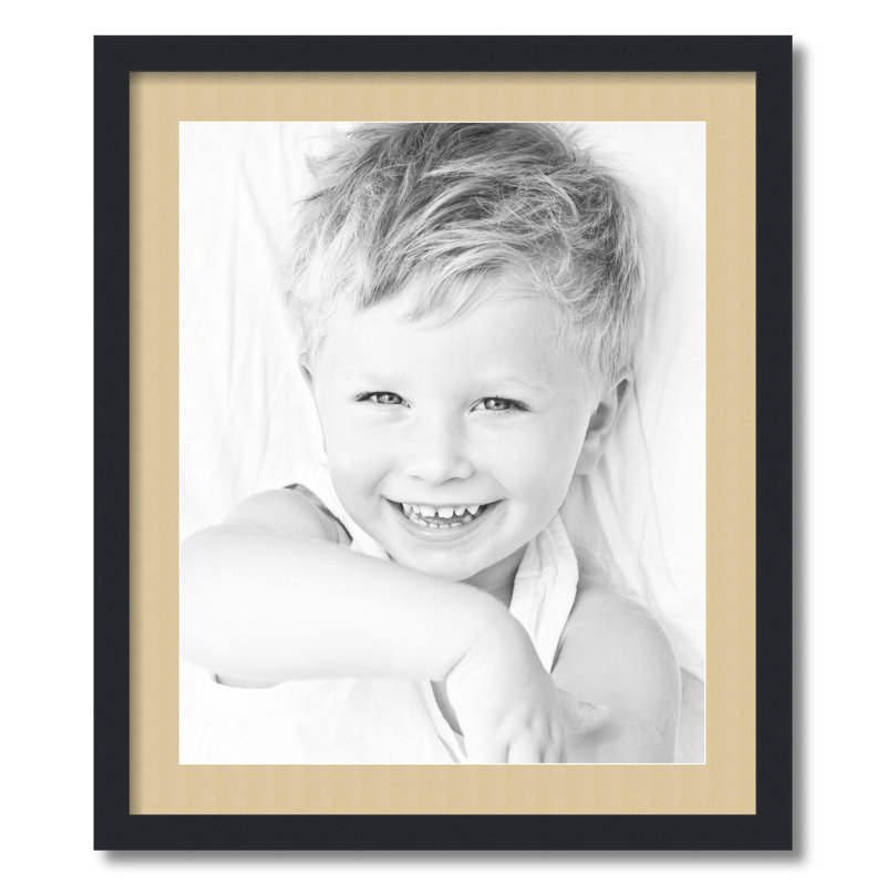 Matte Picture Frame with Mat, Green Whisper