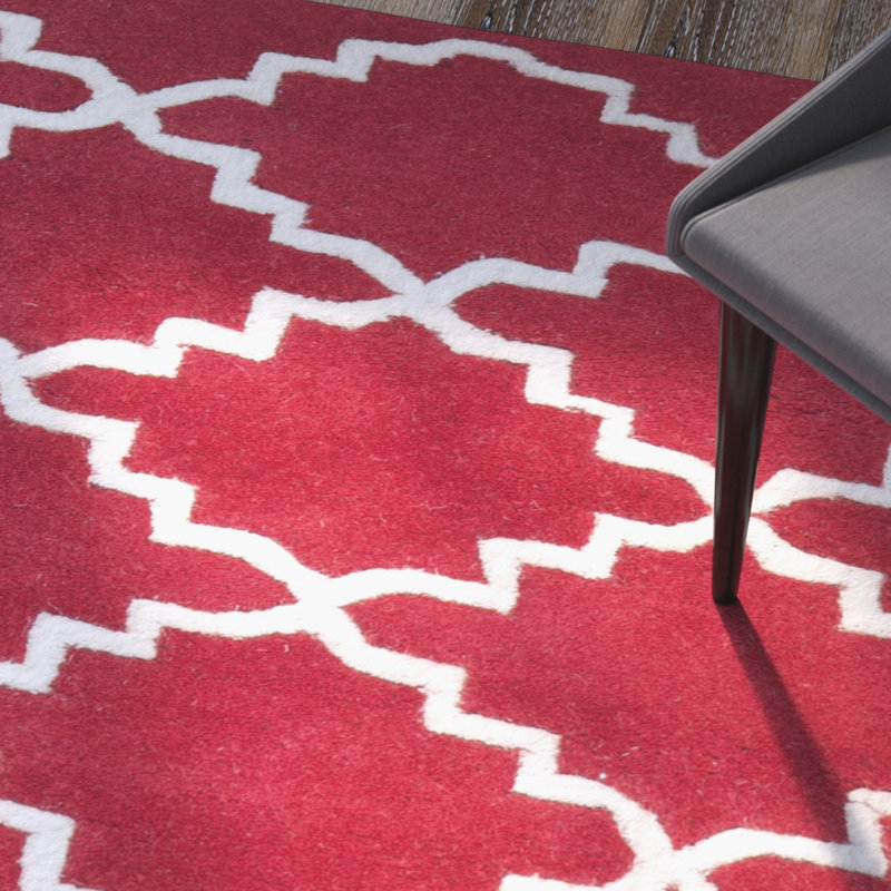 Carolene Hand Tufted Wool Geometric Rug, Runner 2'3" x 7'
