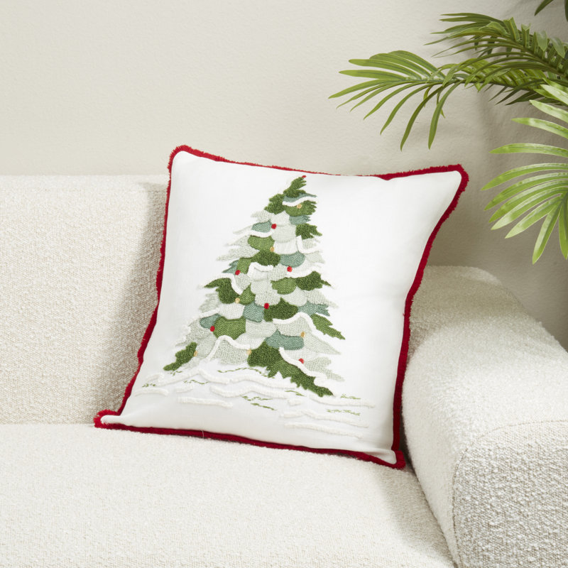 Christmas Tree Throw Pillow Cover, Pillow Cover Only - No Insert