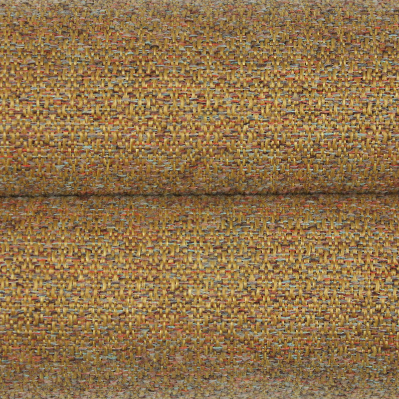 Yannick Polyester Solid Colour Bedspread, W50 x L255cm, Ochre