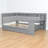 Full Upholstered Daybed With Desk, Charging Station And Storage-1973555013