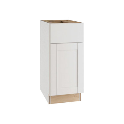 Gallery Express Haven Plywood Assembled 21 in. W x 21 in. D x 34.5 in. H Vanity Depth Sink Base Kitchen Cabinet Right in White