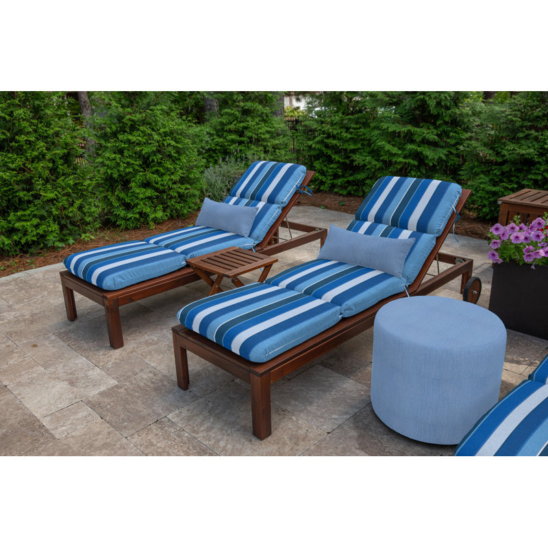 Cherelle Outdoor Rectangular Pillow Cover & Insert, Cast Ocean Sunbrella®