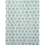 Aqua Blue Sailor Dots Indoor Outdoor Table Runner 14x72