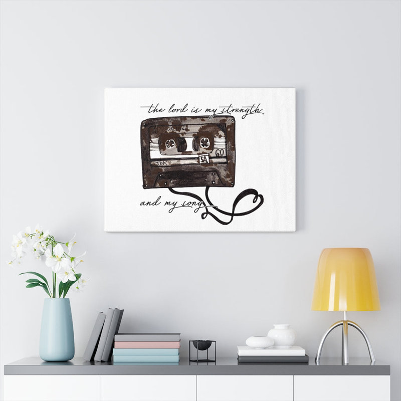 The Lord Is My Strength And My Song - Wrapped Canvas Print, 46cm H x 61cm W