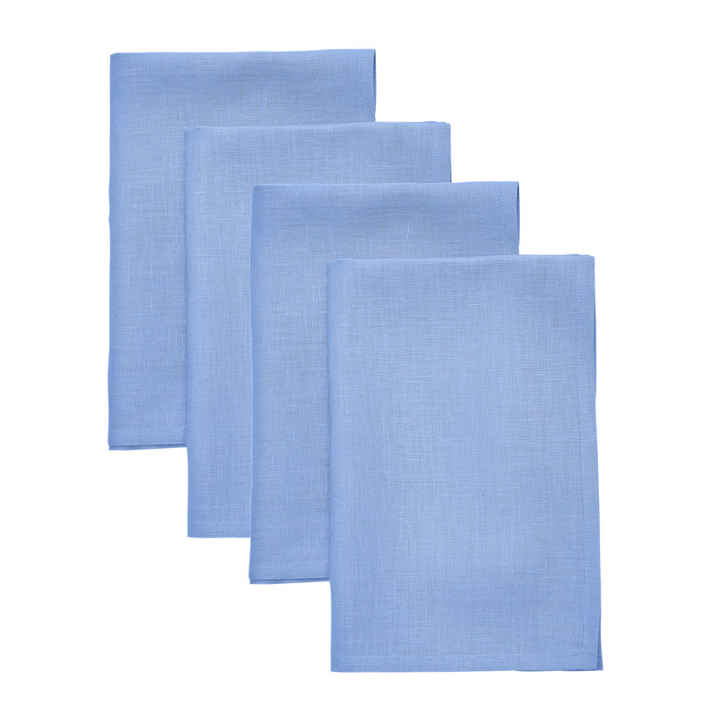 100% Pure Linen Dinner Napkins - Fete, Provence Blue