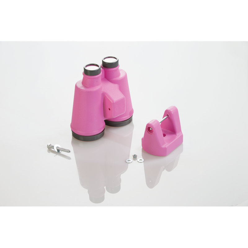 Plastic Playset Binoculars, Pink