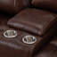 Ensemble de salon inclinable 3 pièces en cuir véritable Ageus - 2 chaises et 1 causeuse Ageus-127463212