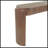Natural Wood Grain Entryway Table With Fluted Legs, 2 Drawers, Oval Top For Elegant Storage And Display-1291661311