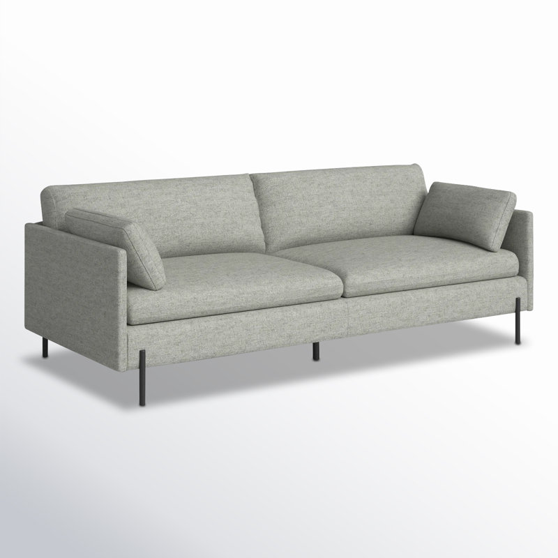 Moab Upholstered 81'' Sofa, Fredrickson Marble Basketweave