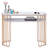 Modern Manicure Table, Nail Desk with Metal Frame, Vanity Makeup Desk