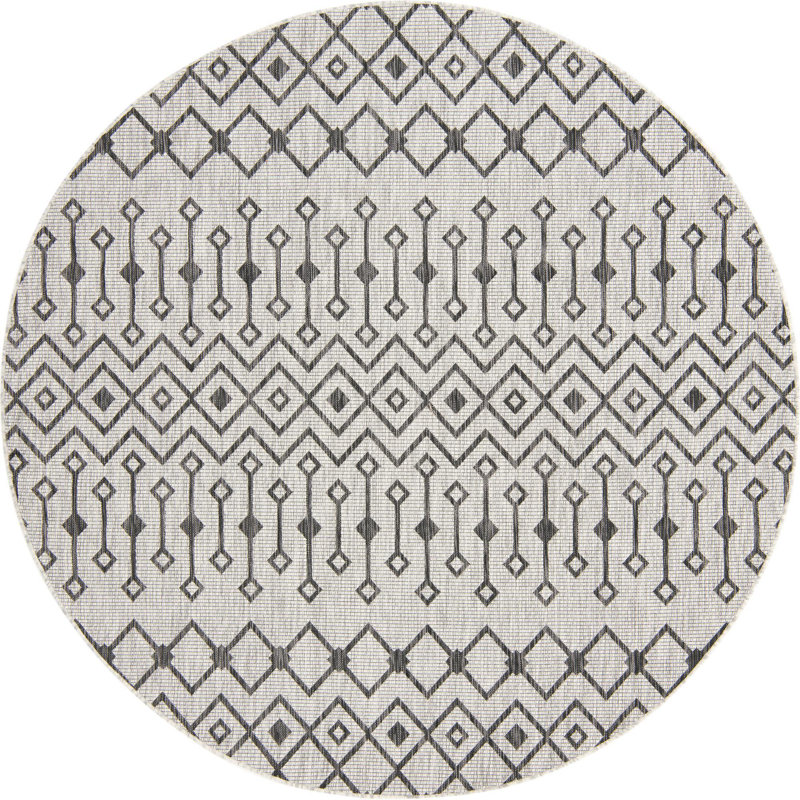 Tapis d'extérieur Preen, Rond 7 pi 10 po