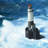 " Unleashed Waves On A Lighthouse "