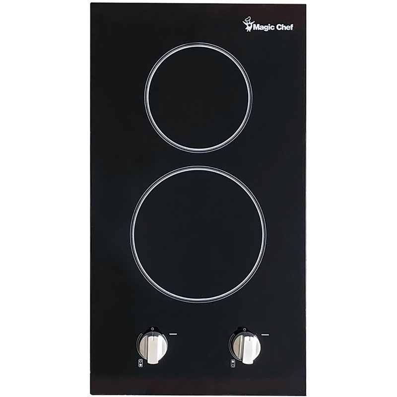 12-in. 120v Built-in Electric Radiant 2-burner Cooktop, 120