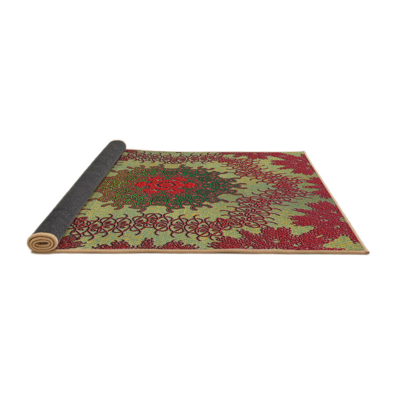 Rouge Tapis décoratif, Rond 3 pi