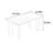 Rectangular solid wood dining table-878360756