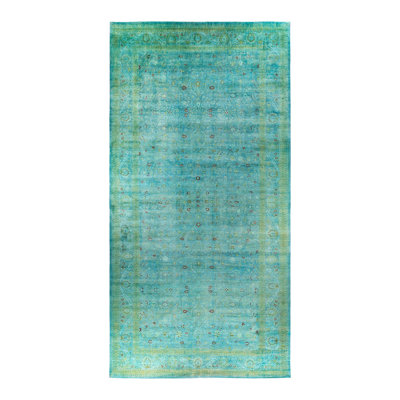 Kuwala One-of-a-Kind 10' 3" X 20' 4" New Age Rectangular Wool Area Rug Green