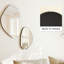 Glass Arch Wall Makeup / Shaving Mirror