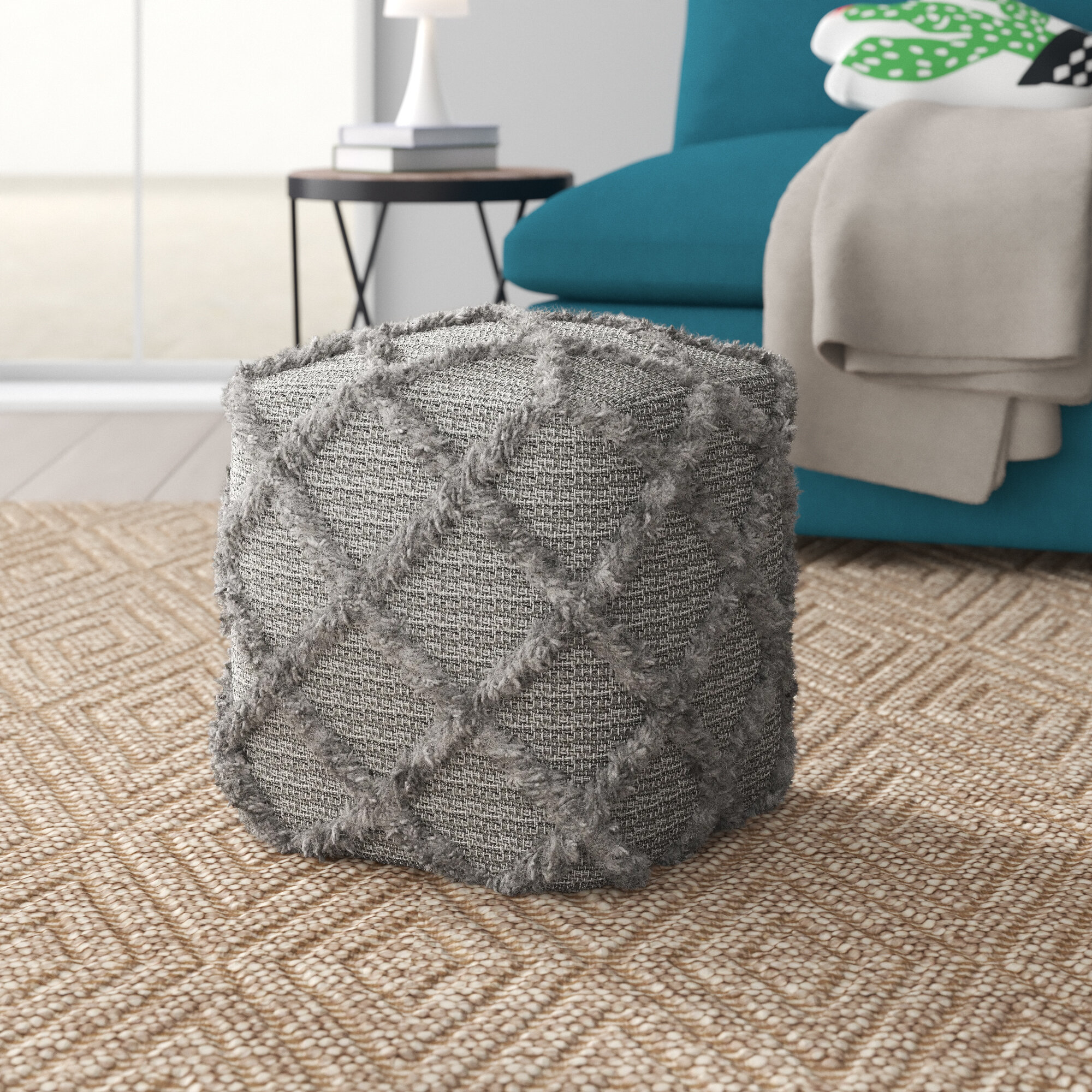 How to Easily Refluff a Pouf or Ottoman