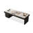 Black Rectangular with 6 drawers desk-109742707
