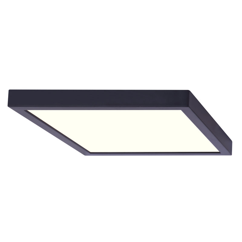 Kernan Flush Mount, Black, 1" H x 11" W x 11" D