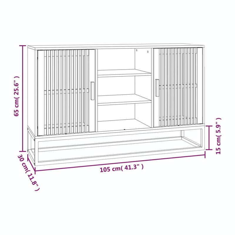 Loudin 105cm Sideboard, White