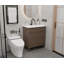 Meuble-lavabo simple de 30 po avec lavabo en céramique