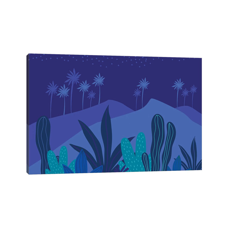 Starry Night - Wrapped Canvas Print, 20.32 cm H x 30.48 cm W