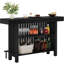 Unité de bar 63 po Modern Black