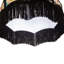 19 cm H Empire Cotton Lamp Shade ( Screw On ) in Black