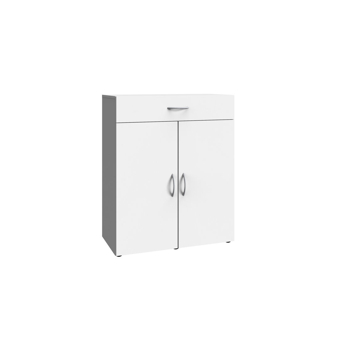 Albricus Solid Wood 80cm W 1 - Drawer Chest of Drawers