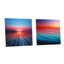 «Sunset Beach» Horizon Hue - Ensemble de 2 peintures murales en acrylique arc-en-ciel-1152151432