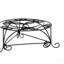 6.25" H Mosaic Cast Metal Black / Gold Plant Stand