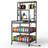 3d Printer Stand With Filament Storage, Heavy Duty 3d Printer Table With Charging Station, Rolling Printer Cart Filament Storage Rack, Black-179709423
