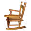Chaise berçante S - Fabrication en bois massif Support de dossier confortable pour l'intérieur ou l'extérieur Poids maximal de 110 lb: 22,8 po Profondeur de l'emballage Bois franc fait pour et avec capacité de charge élevée 23,03 po-24288114