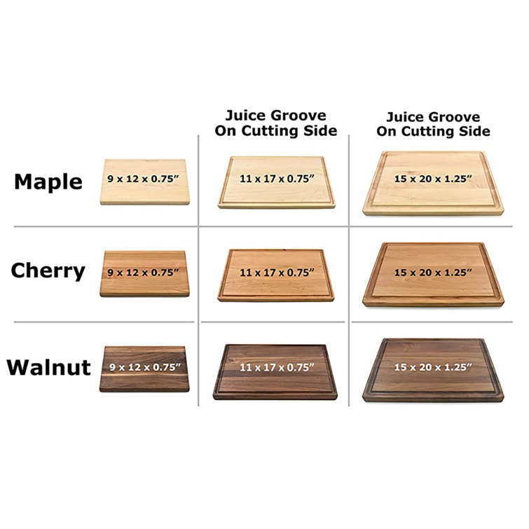 Poem Design Wood Cutting Board Poem Design Color: Walnut, Size: 15 W x 20 L, Customize: Yes