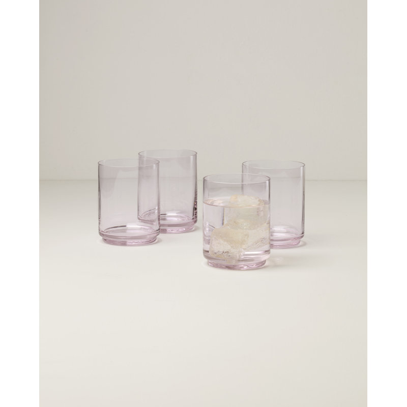 Ensemble de 4 glacières empilables Lenox Tuscany, 14 oz, Rosé