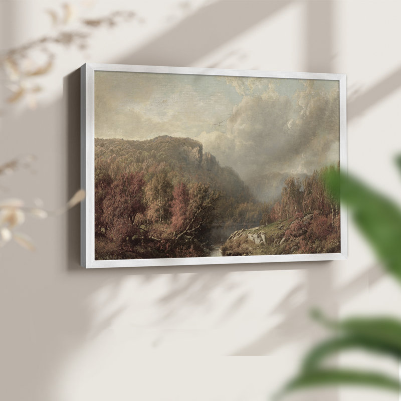 Paysages rétro-CCLVI-impression encadrée - réaménageable, H 16 po x l 20 po, Blanc