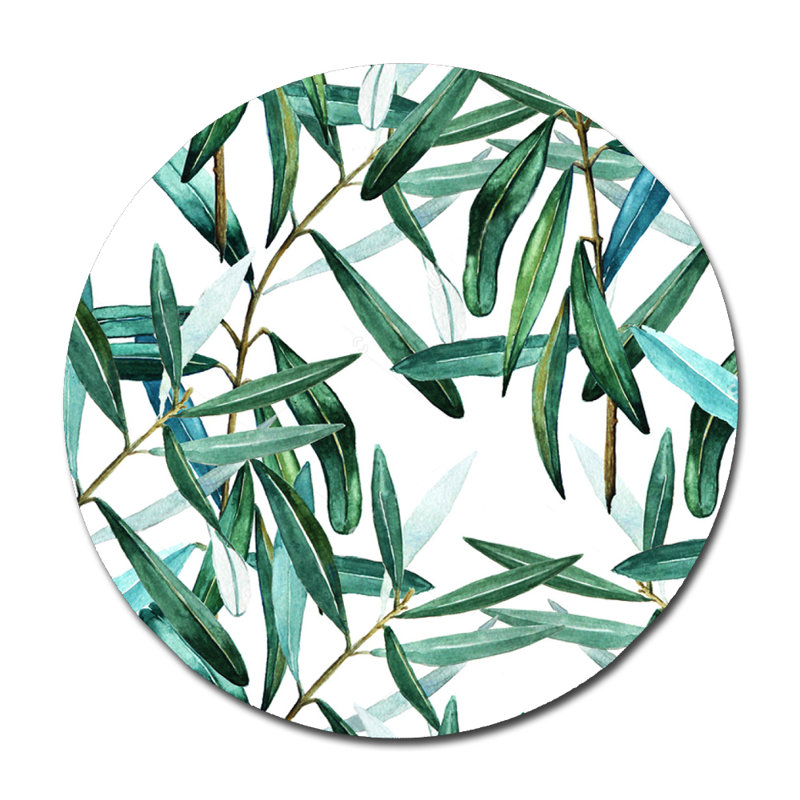 Bamboo Forest Print, Round - 24" x 24"
