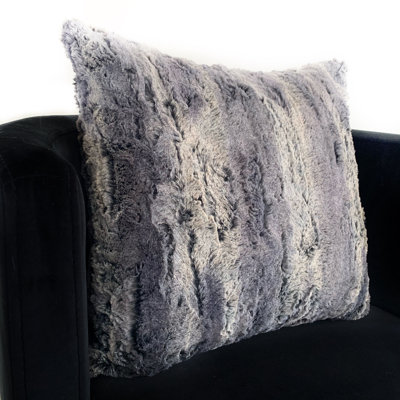 Soft Plush Faux Fur Animal Print Pillow