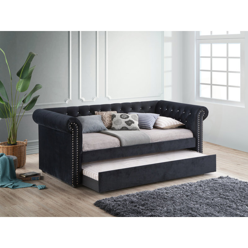 Tolar Daybed with Trundle, Black, Full/Double