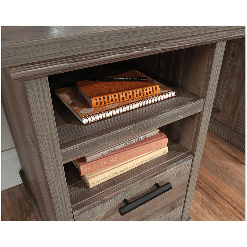 Double bureau à pédale avec tiroir en galet
